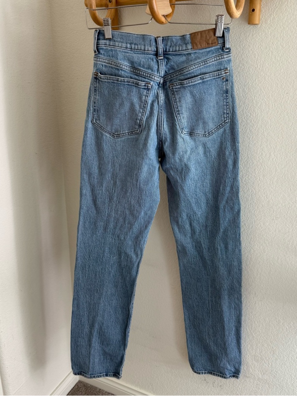 MADEWELL The Tall '90s Straight Jean blue denim high rise size 26 - Picture 5 of 10